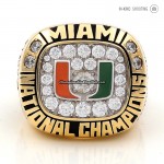 1991 Miami Hurricanes National Championship Ring/Pendant(Premium)